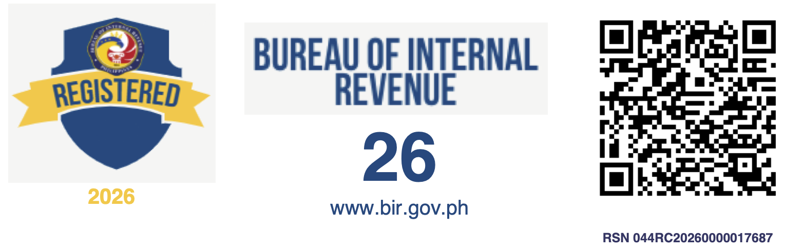 Bureau of Internal Revenue registered 2026, RSN 044RC20260000017687